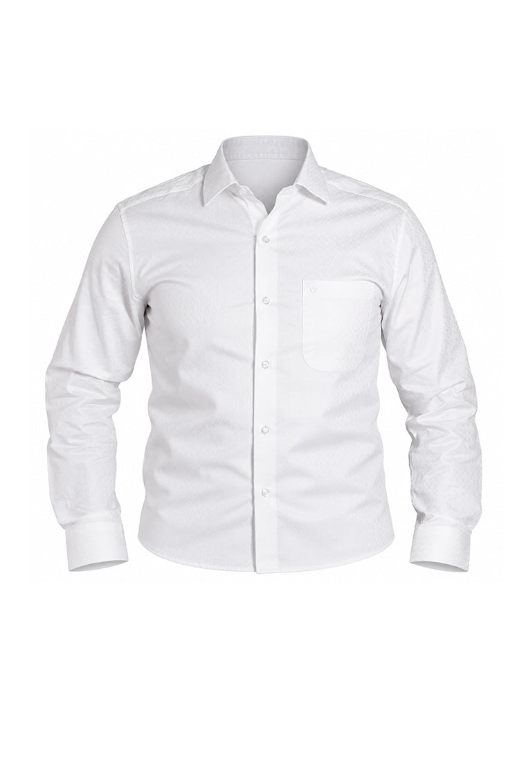 Camisa Formal Dobby Blanco