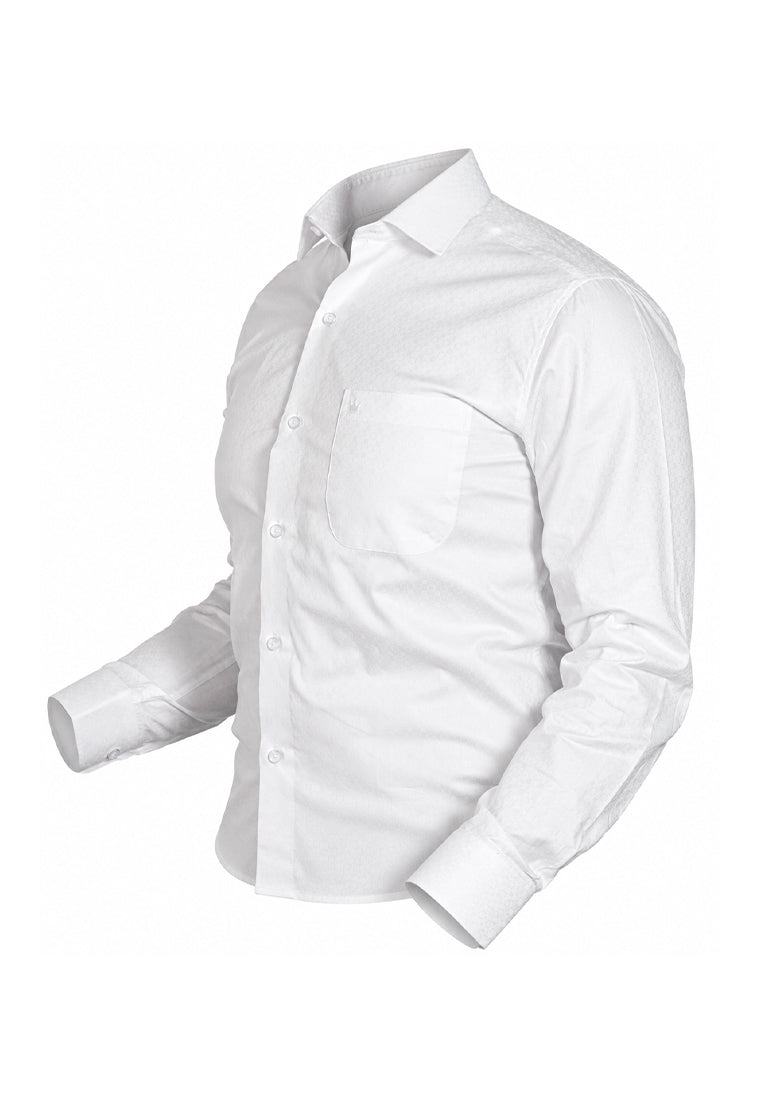 Camisa Formal Dobby Blanco