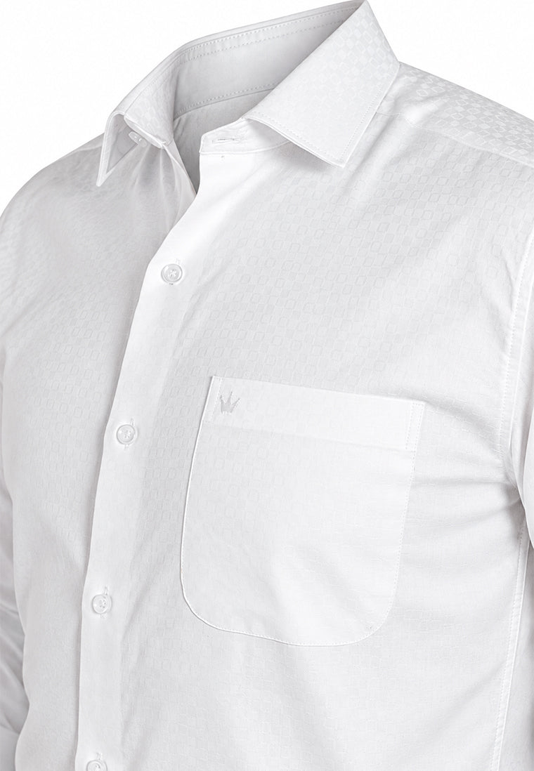 Camisa Formal Dobby Blanco