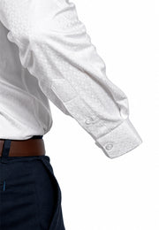 Camisa Formal Dobby Blanco