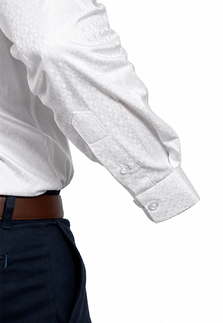 Camisa Formal Dobby Blanco