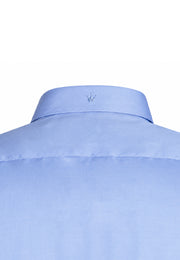 Camisa Casual Manga Larga Azul Medio