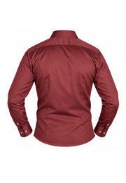 Camisa Casual Manga Larga Vinotinto