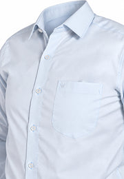 Camisa Formal Corbata Azul Clásico