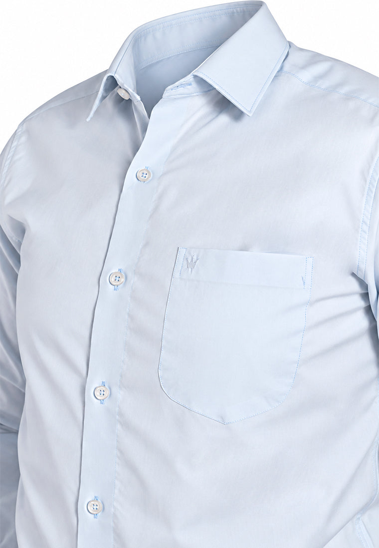 Camisa Formal Corbata Azul Clásico