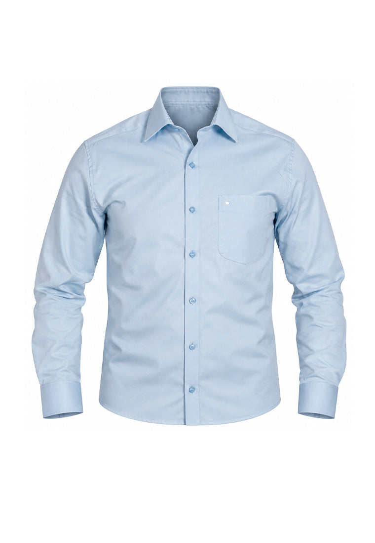 Camisa Formal Corbata Azul Cielo