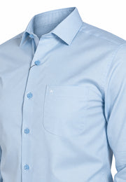 Camisa Formal Corbata Azul Cielo
