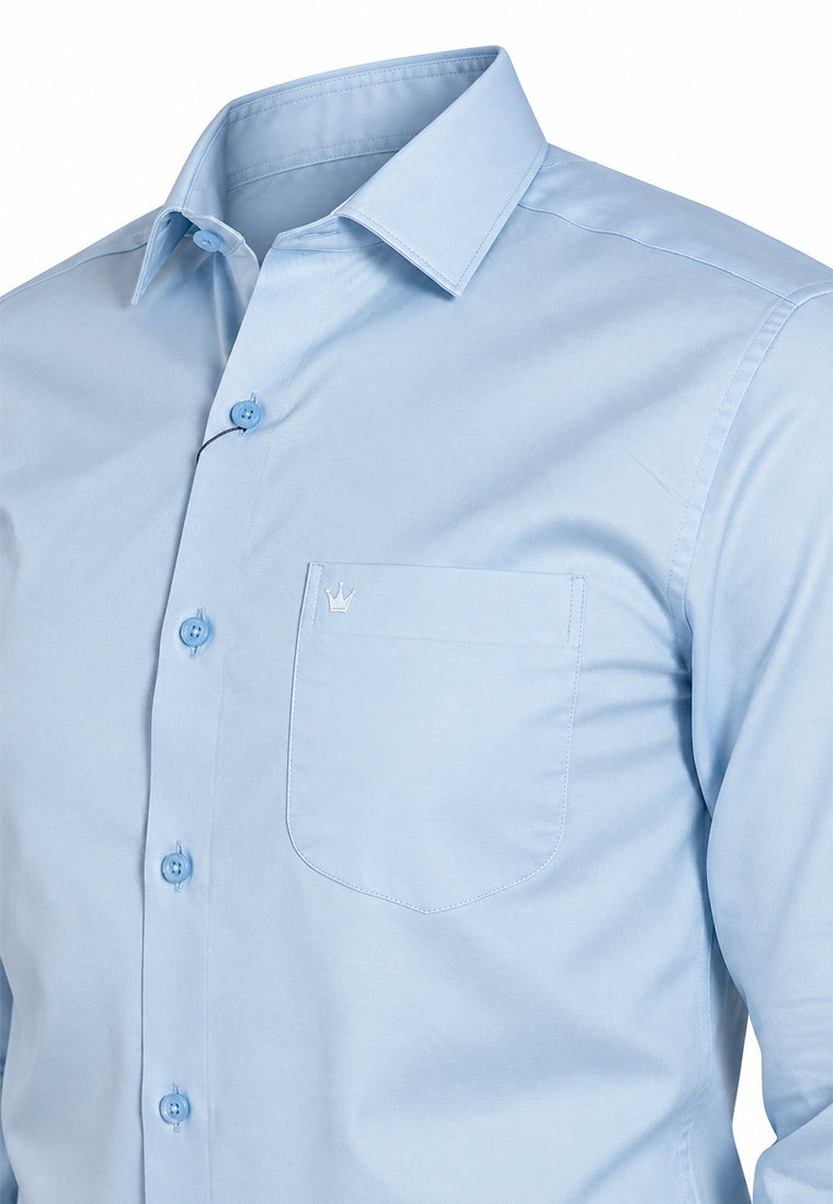 Camisa Formal Corbata Azul Cielo