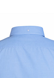 Camisa Casual Manga Larga Azul Celeste Oxford