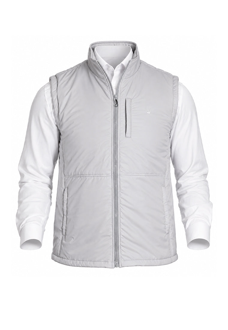Chaleco Acolchado Slim Fit Gris Perla