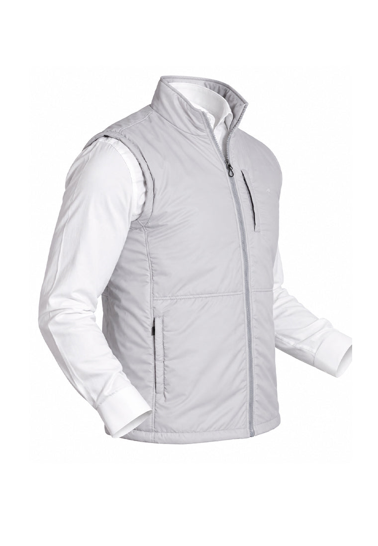 Chaleco Acolchado Slim Fit Gris Perla
