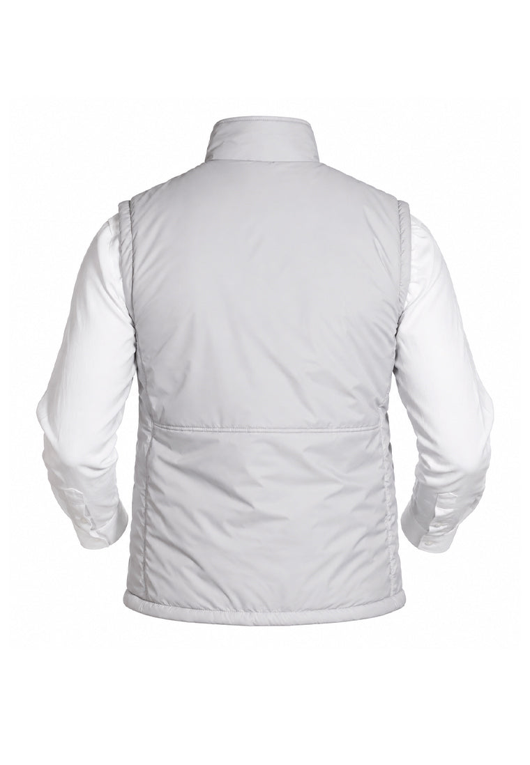 Chaleco Acolchado Slim Fit Gris Perla