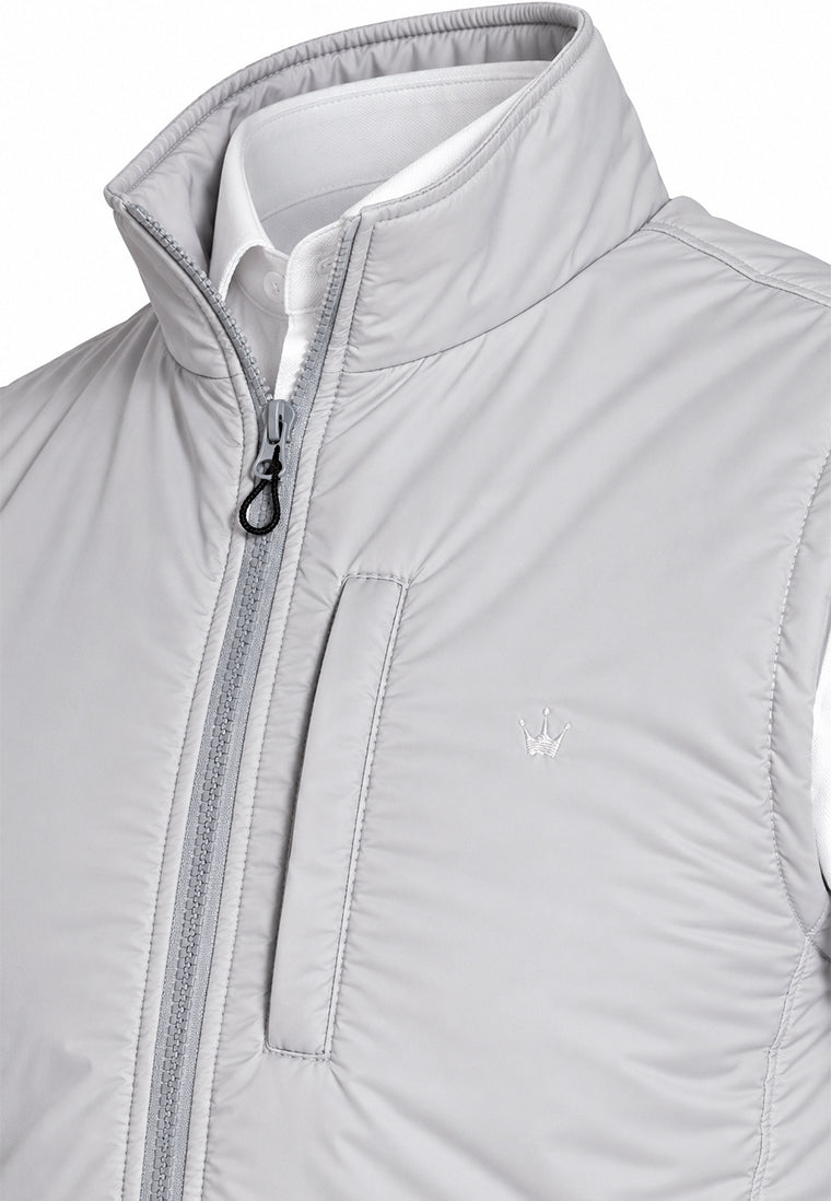 Chaleco Acolchado Slim Fit Gris Perla