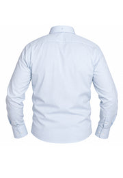 Camisa Casual Manga Larga Azul Texturizada