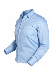 Camisa Formal Corbata Azul Claro