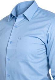 Camisa Formal Corbata Azul Claro