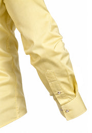 Camisa Formal Corbata Amarillo Claro
