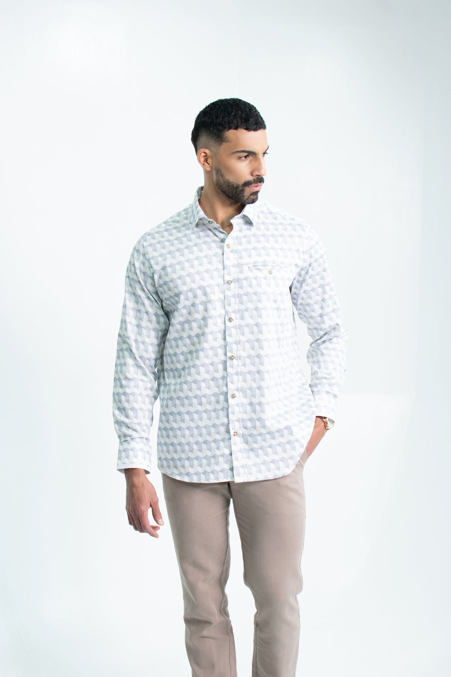 CAMISA SPORT ML 100% algodon