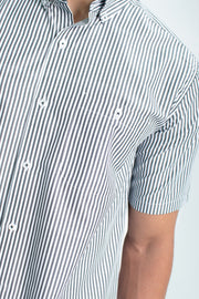 CAMISA SPORT MC RAYAS 55% POLI 45% ALG