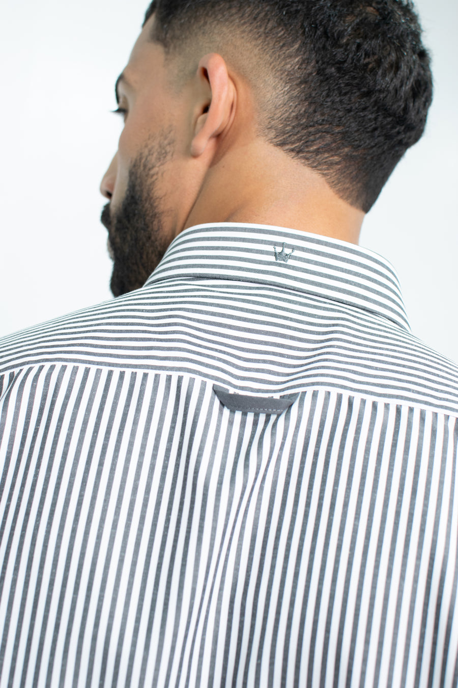 CAMISA SPORT MC RAYAS 55% POLI 45% ALG