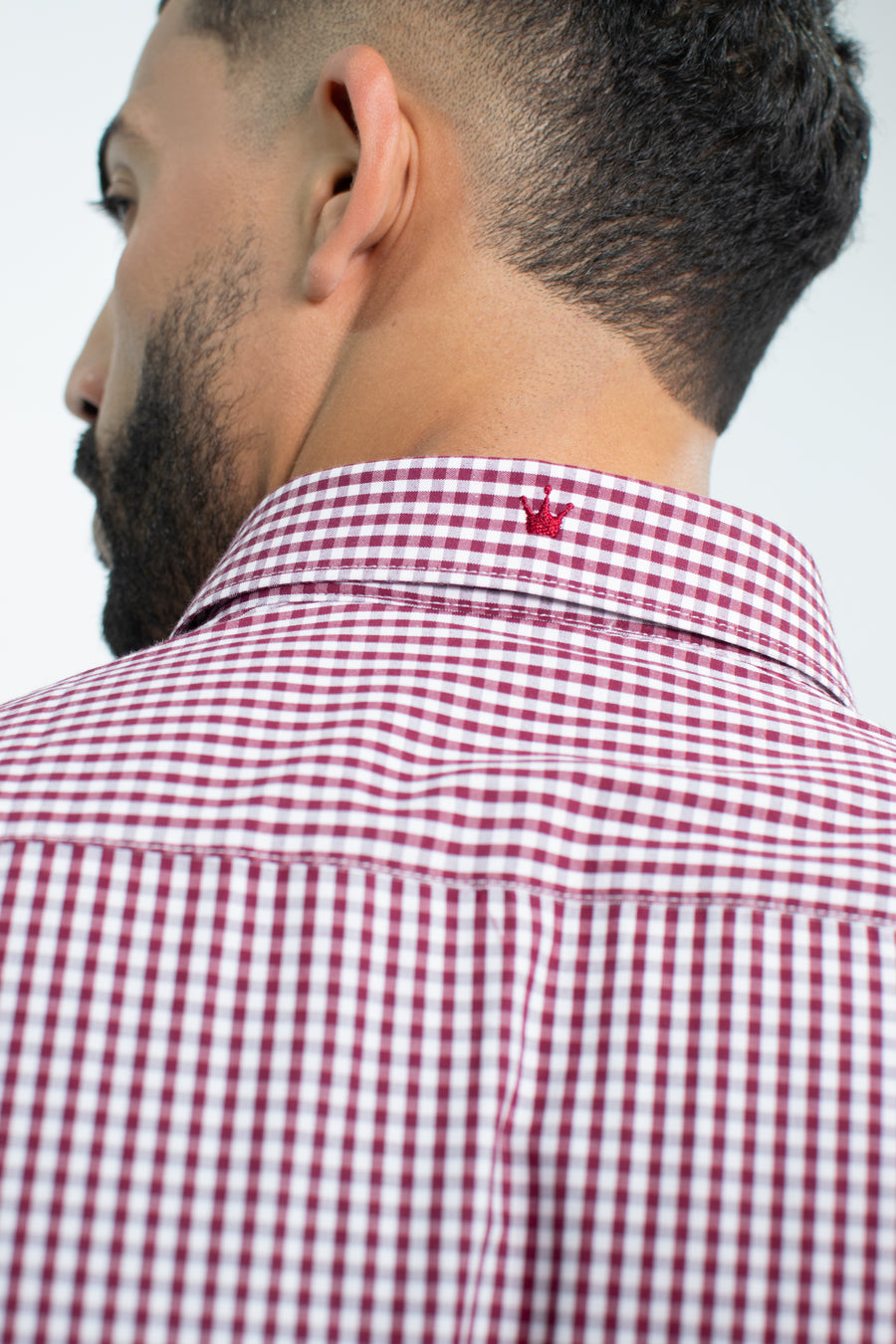 CAMISA SPORT MC CUADROS ROJOS 50% ALGO 50% POLI Red Plaid