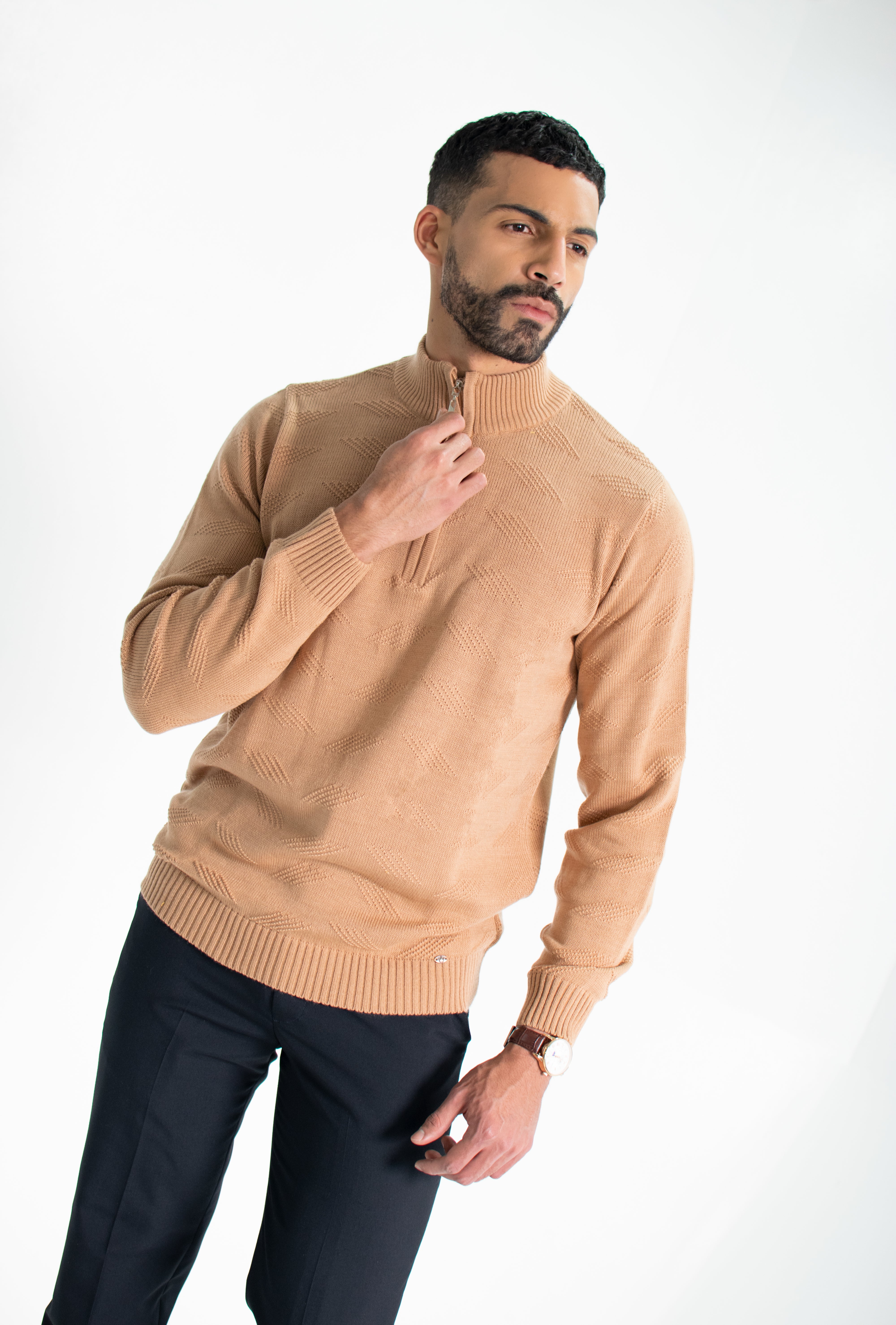 Suéter color verde y beige – Camisería Inglesa