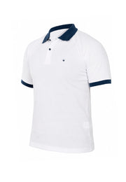 Camiseta Polo Blanco Azul