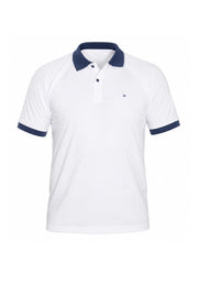 Camiseta Polo Blanco Azul