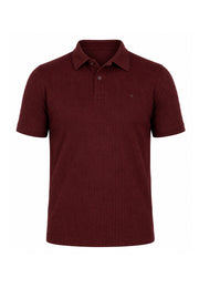 Camiseta Polo Tejida Vinotinto