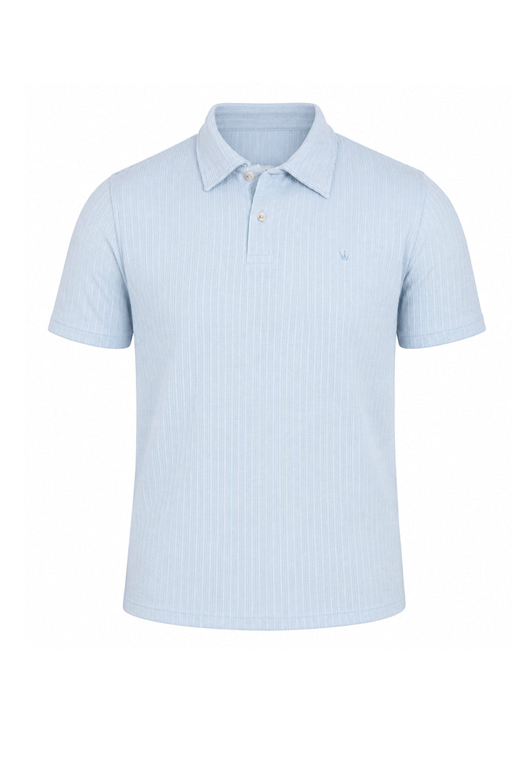 Camiseta Polo Tejida Azul