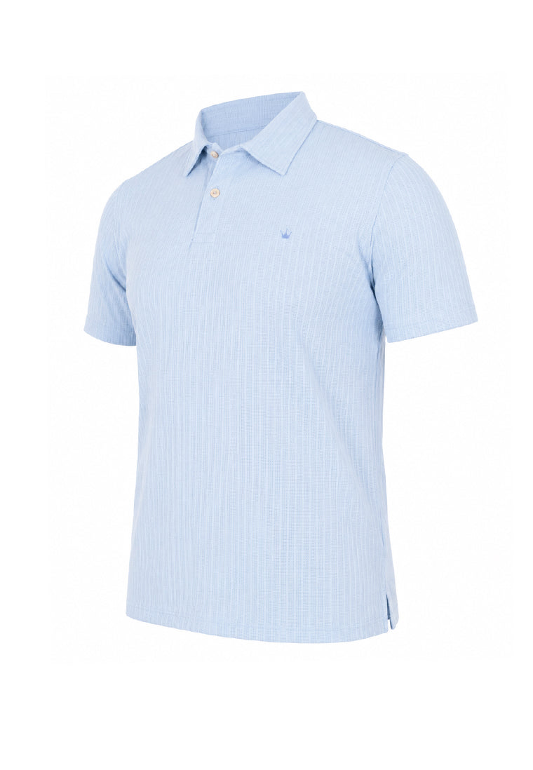 Camiseta Polo Tejida Azul