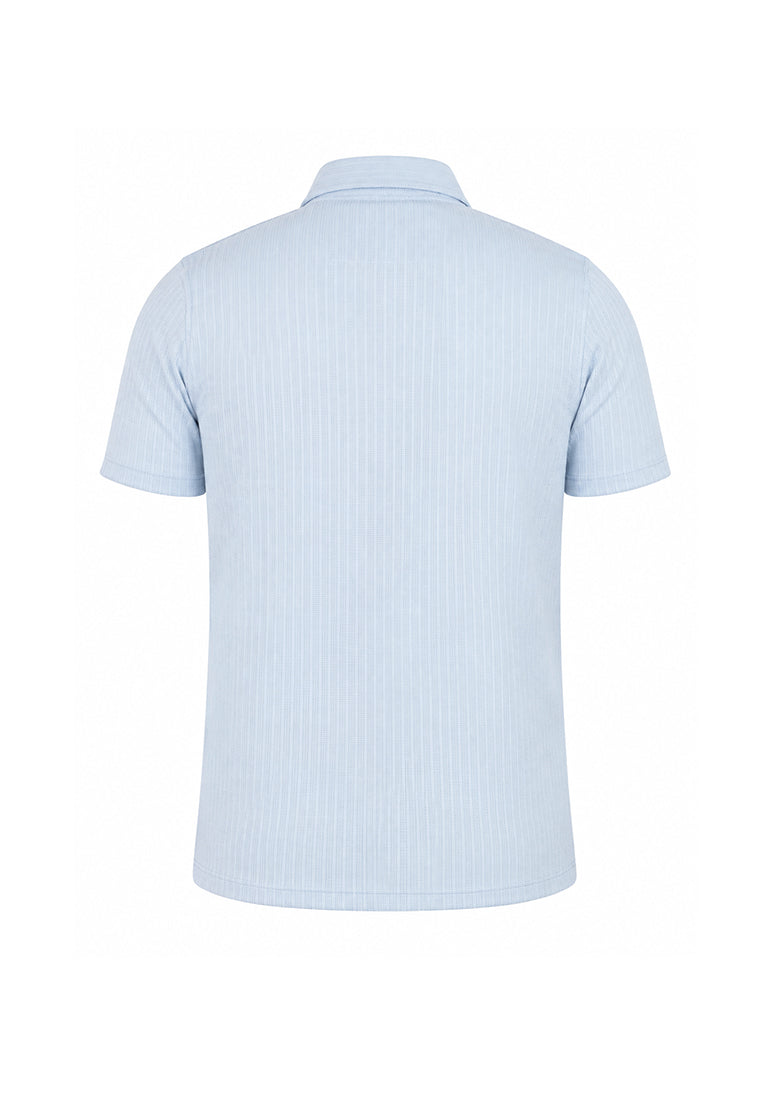 Camiseta Polo Tejida Azul
