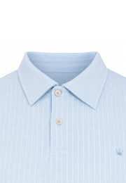 Camiseta Polo Tejida Azul
