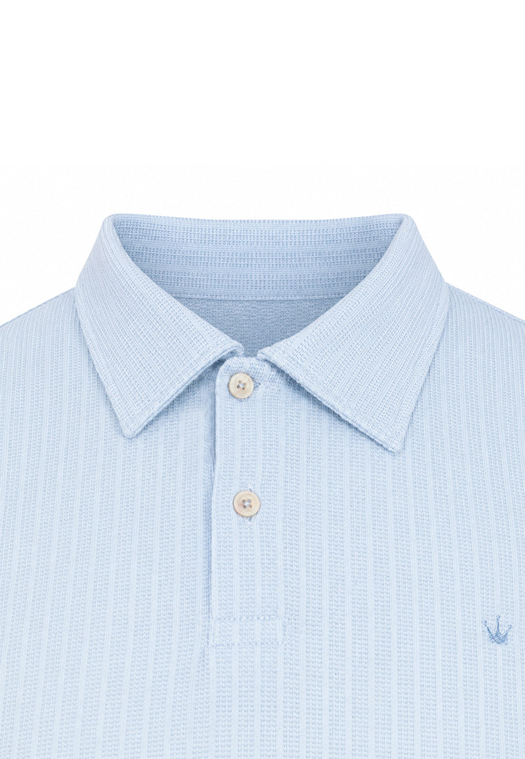 Camiseta Polo Tejida Azul