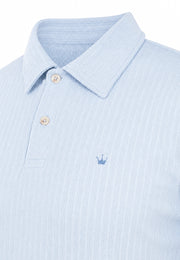 Camiseta Polo Tejida Azul
