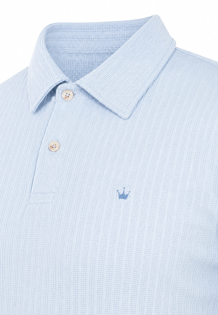 Camiseta Polo Tejida Azul