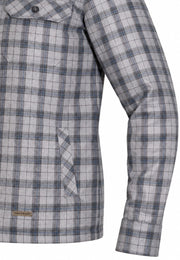 Sobrecamisa tipo cazadora Gris Cuadros