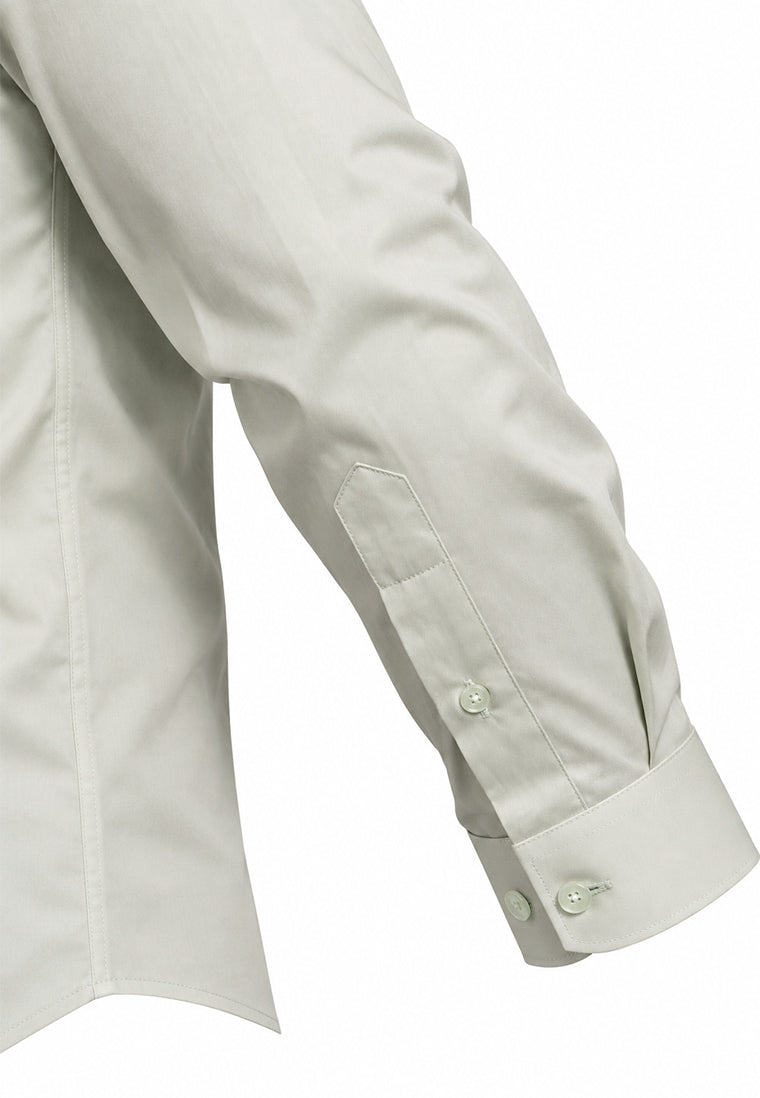 Camisa Formal Corbata Verde Suave