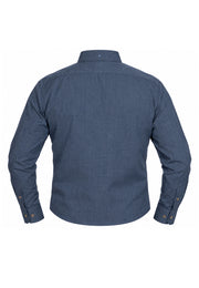 Camisa Sport Manga Larga Azul Medio