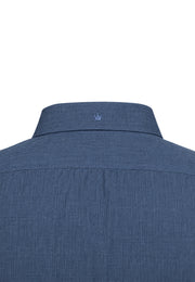 Camisa Sport Manga Larga Azul Medio